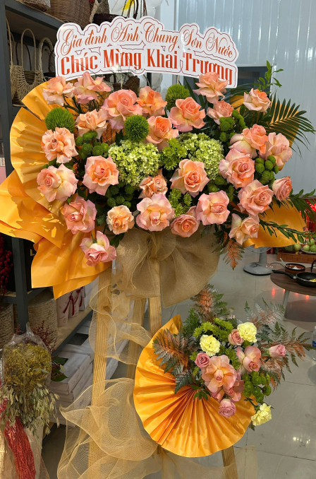 Mẫu hoa khai trương 13